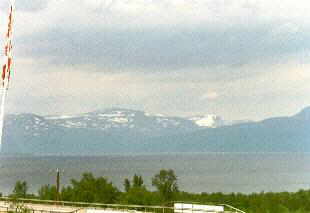 Blick von Abisko Östra über den Torneträsk