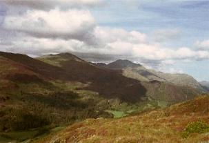 Blick vom Craig y Llan zum Mount Snowdon