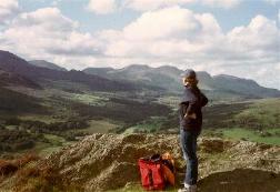 Auf dem Gipfel des Craig y Llan