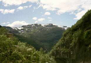 Panorama gegenüber Kjosfossen