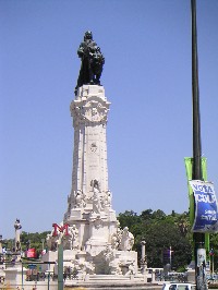 Praca Marques de Pombal am Ende der Avenida da Liberdade