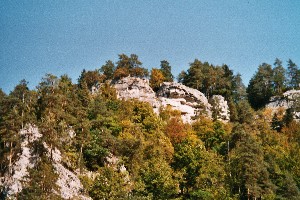 Der Thomas-Felsen von unten