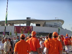 Estadio Dragao vor dem Spiel Deutschland vs. Holland