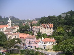 Blick vom Palacio Nacional auf Sintra