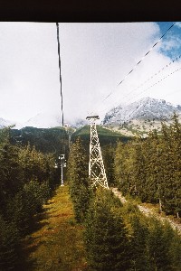 Mit der Seilbahn zum Skalnate Pleso