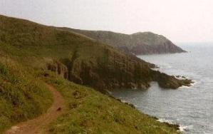 Pembrokeshire Coast Path zwischen Tenby und Manorbier